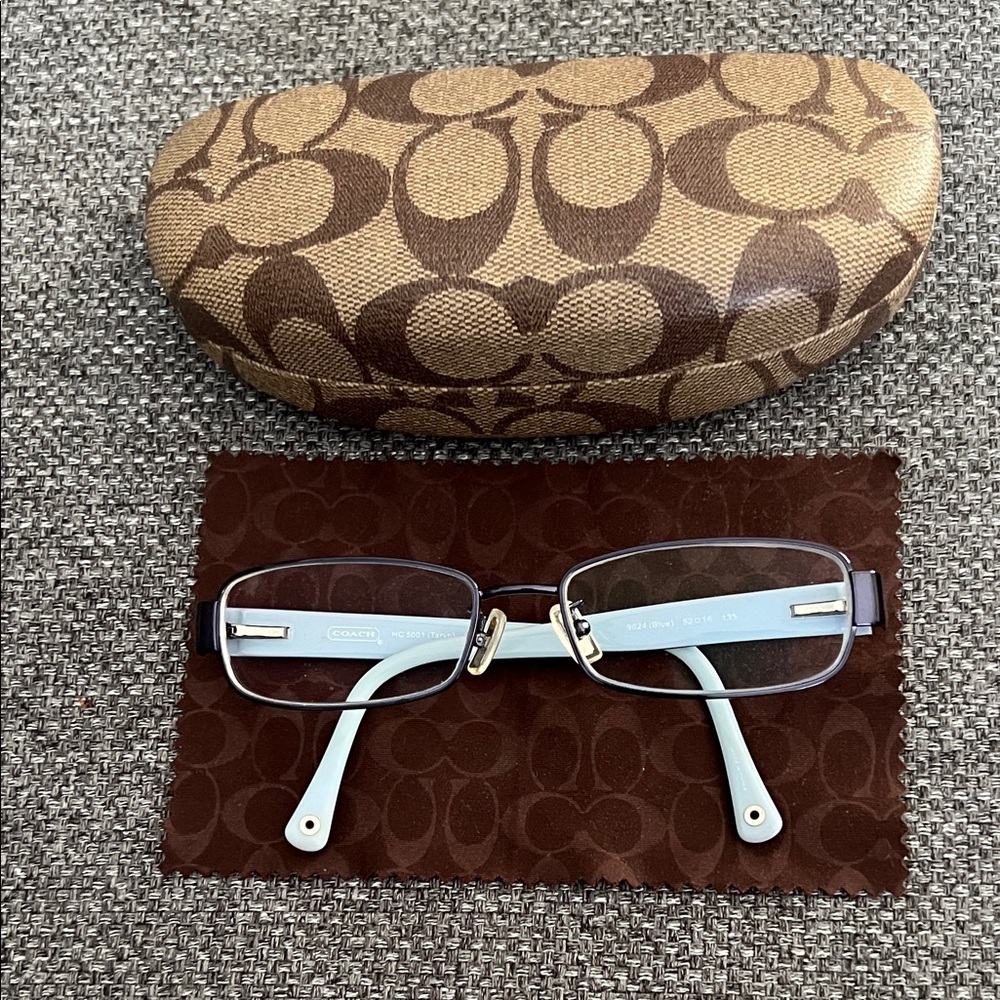 Coach Blue Glasses